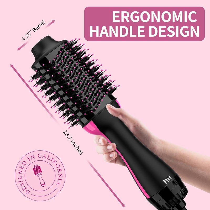 Umeely Hair Dryer Brush Blow Dryer in One, Upgraded 4 in 1 Hair Dryer and Styler Volumizer with Negative Ion Anti-frizz Ceramic Titanium Barrel Hot Air Hair Straightener Brush - Image 5
